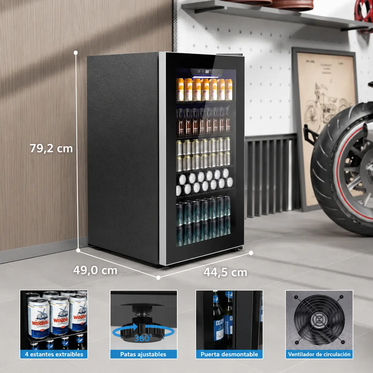 COWSAR Mini Nevera para Bebidas de 91 L — imagen 5